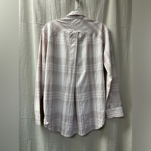 UNDER ARMOUR /WOMENS HIGH TIDE PLAID LONG-SLEEVE T-SHIRT/LOOOSE HEATGEAR/ size S - Picture 8 of 10